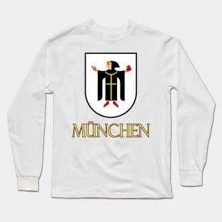 Munchen (Munich) Germany - Coat of Arms Design Long Sleeve T-Shirt
